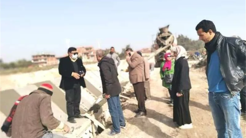 تأهيل ترعة جنابيه ميت ابو علي بالشرقية
