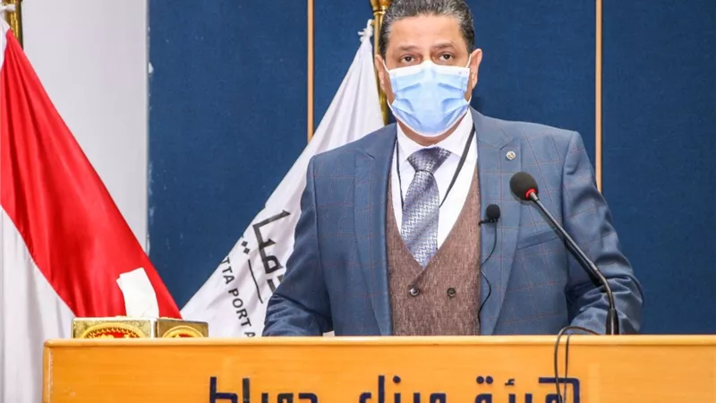 ميناء دمياط يستقبل الوفد الإفريقي للنقل البحري