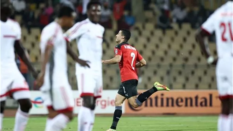 رأسية عبدالمنعم تمنح منتخب مصر الأفضلية أمام السودان فى الشوط الأول
