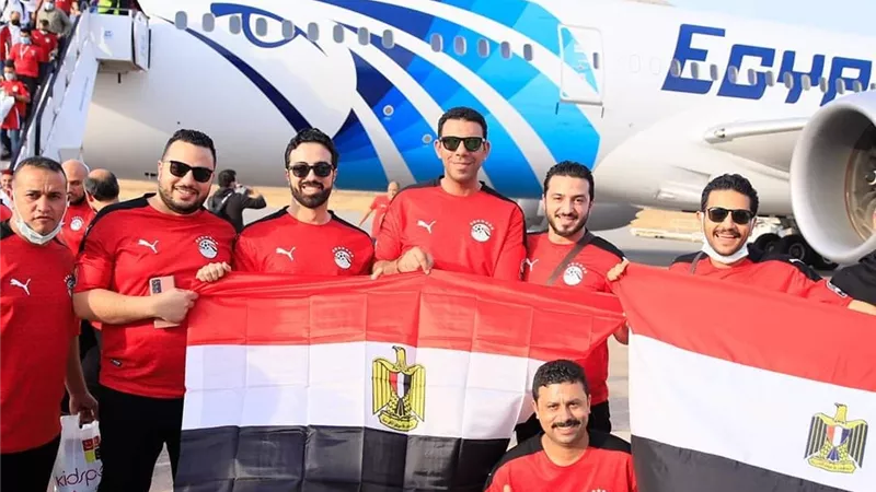 مصر للطيران تسير رحلة خاصة الي مطار ياوندي بالكاميرون لنقل مشجعي المنتخب الوطني