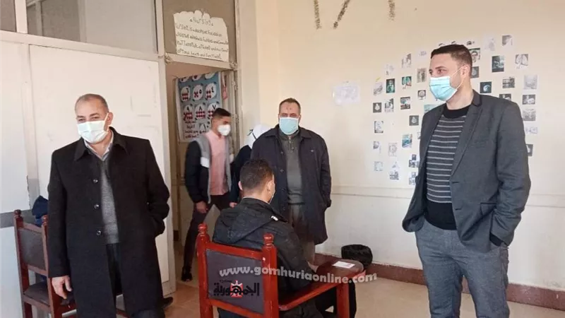 مدير التأمين الصحى يتابع امتحانات مدرسة ومعهد تمريض العاشر ويتفقد المنطقة والعيادة واللجنة الطبية العامة
