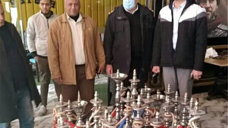 تحرير ٢٣ محضر اشغال و مصادرة ٥٦ 