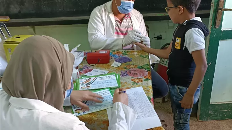 فحص ٧٠٠ ألف طالب ضمن المبادرة الرئاسية لعلاج أمراض سوء التغذية بالشرقية
