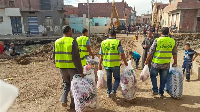 توزيع 2725 لحاف وبطانية ببني سويف