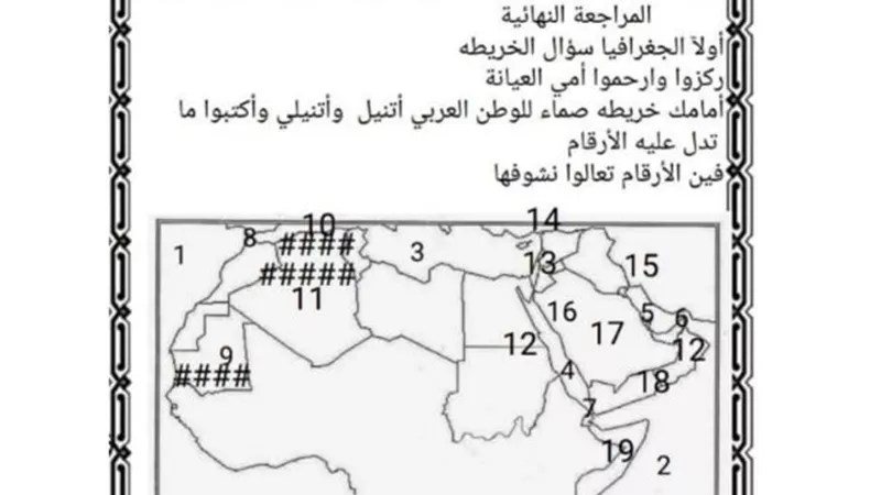 روشتة التفوق فى الدراسات الاجتماعية للصف الثانى الاعدادى