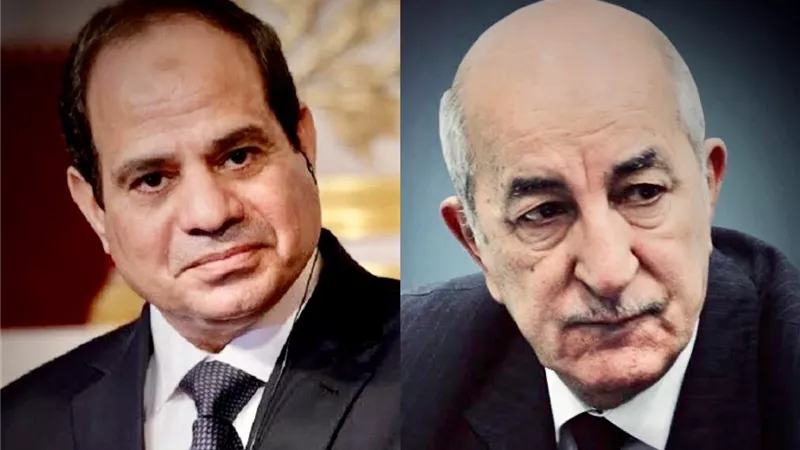 الرئيس السيسي يستقبل بمطار القاهرة نظيره الجزائرى عبد المجيد تبون