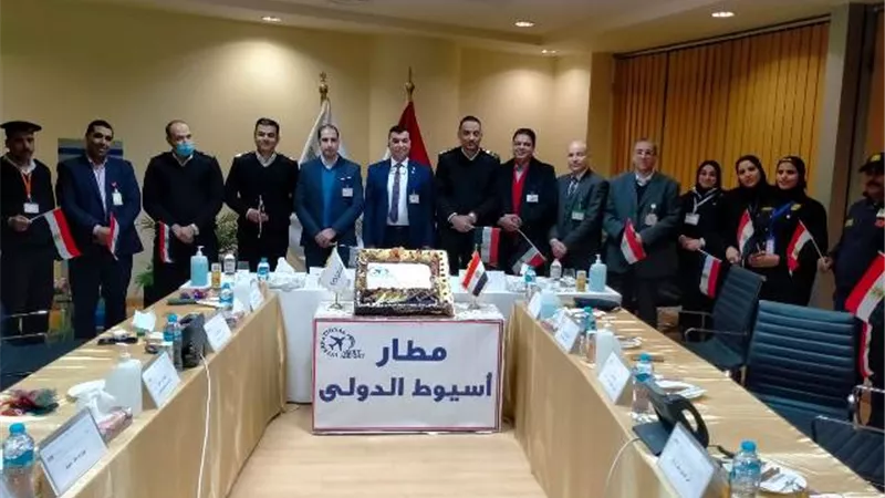 مطار اسيوط الدولى يحتفل بعيد الشرطة ال 70 بحضور قيادات المطار