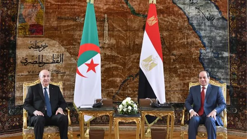 الرئيس السيسي ونظيره الجزائري يتفقان على دفع أطر التعاون الثنائي بين البلدين