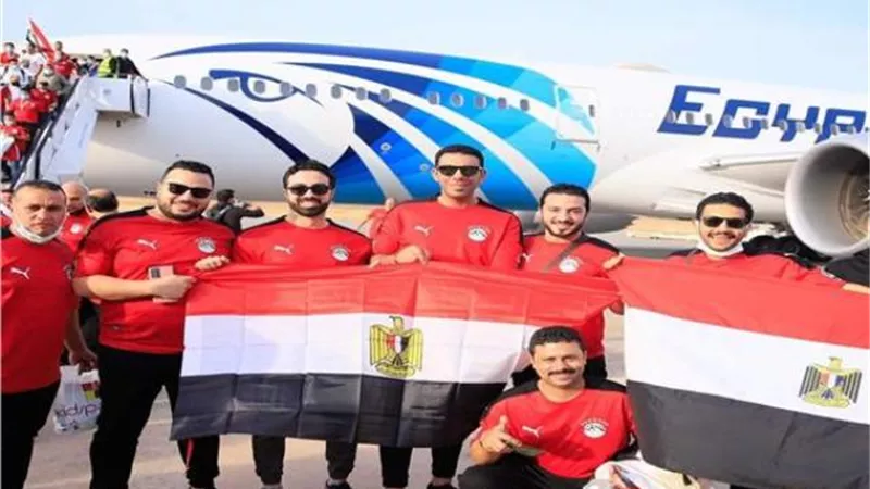 مصر للطيران تسير رحلتها الرابعة الي الكاميرون لنقل مشجعي المنتخب الوطني