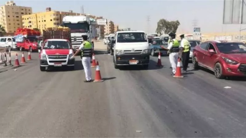 غلق كلي لشارع ربيع الجيزي في الاتجاهين وتقاطعه مع أسفل الطريق الدائري