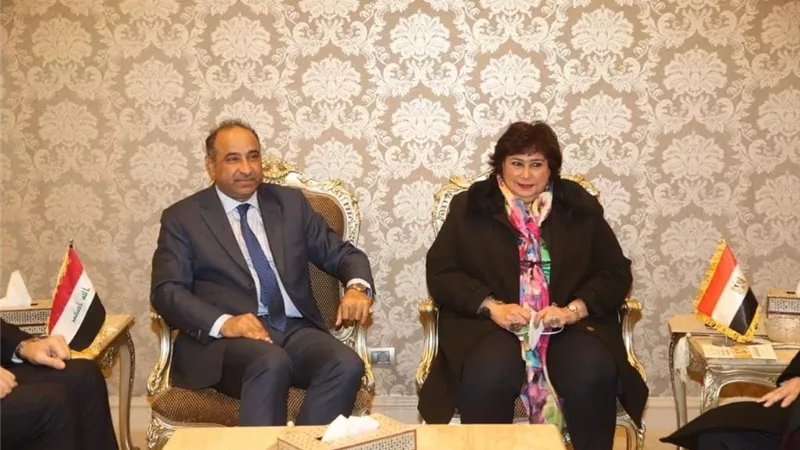 وزيرة الثقافة تلتقي نظيرها العراقي لبحث سبل التعاون الثقافي بين البلدين
