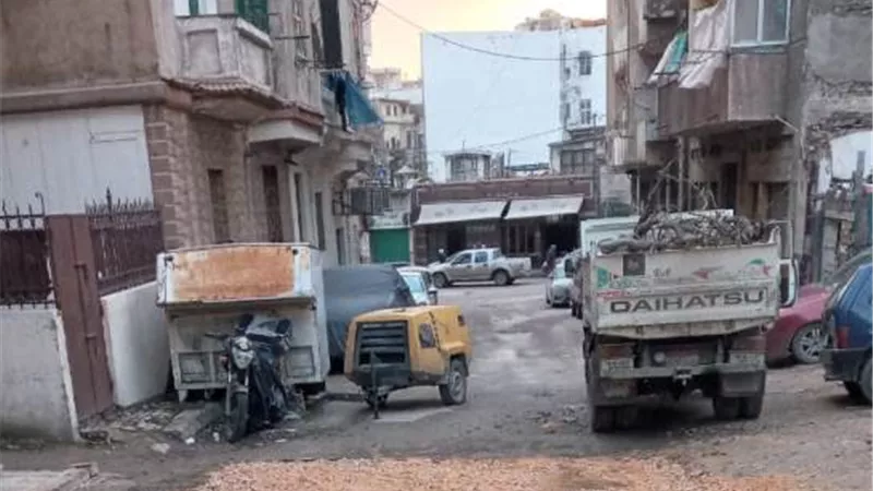 رفع كفاءه الطرق بحي وسط الاسكندرية