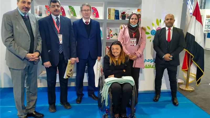 المركز الثقافي الروسي يزور جناح القومي للإعاقة بمعرض القاهرة الدولي للكتاب