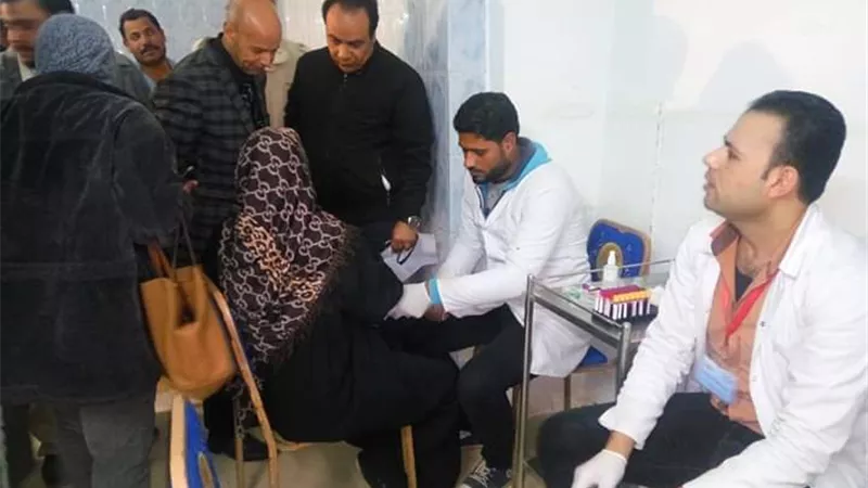 مسعود يفتح غرفة سحب جديدة بوحدة الفيروسات الكبدية بمستشفى ههيا