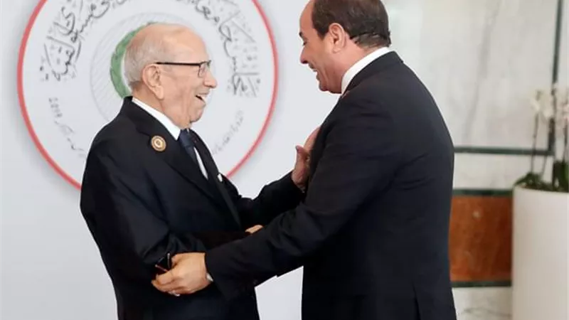 الرئيس التونسي يتغزل فى مصر وشعبها ببيت شعر لحافظ ابراهيم