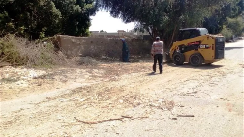 إسترداد أرض أملاك دولة فى حملة لإزالة التعديات بالبياضية فى الأقصر