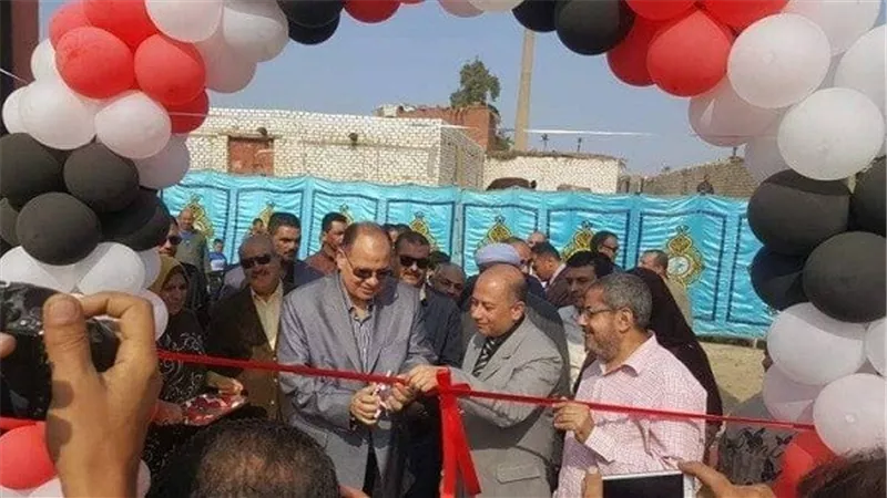 محافظ الفيوم ورئيس شركة المياه يفتتحان محطة صرف صحى أباظة