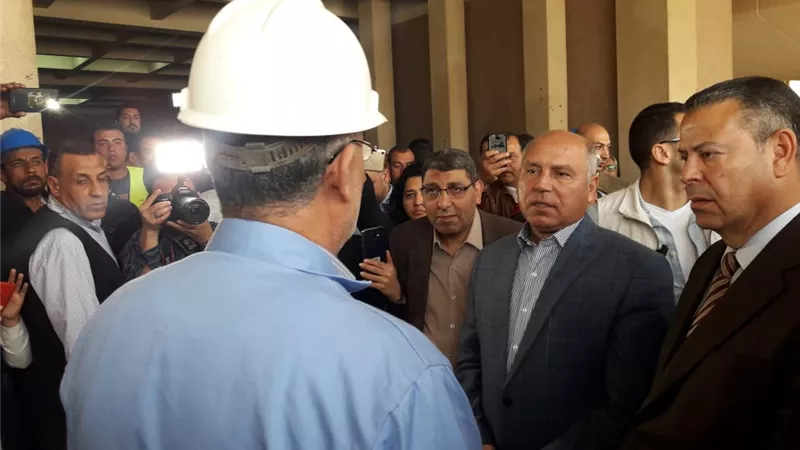 كامل الوزير يتفقد ورش سكك حديد كوم أبوراضي