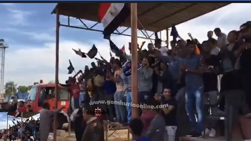 جماهير أسوان تحتفل بعودة فريقها للممتاز