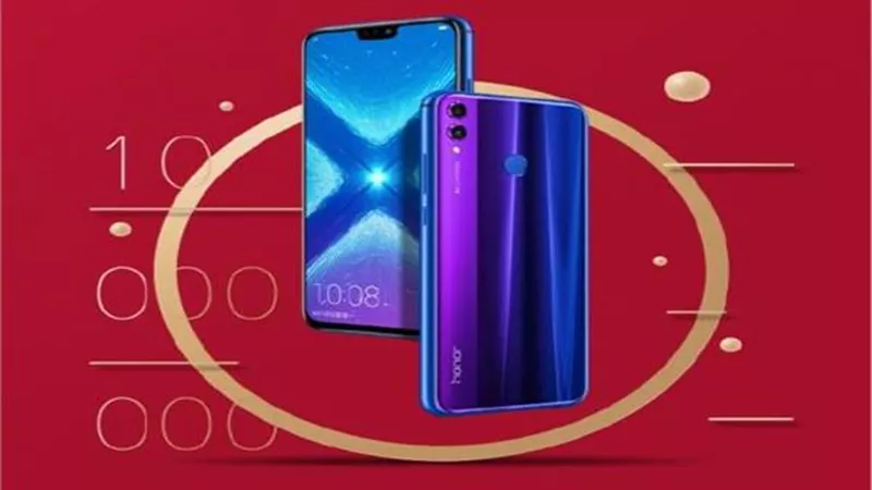 هواوى تعلن بيع أكثر من 10 ملايين هاتف من طراز HONOR 8X