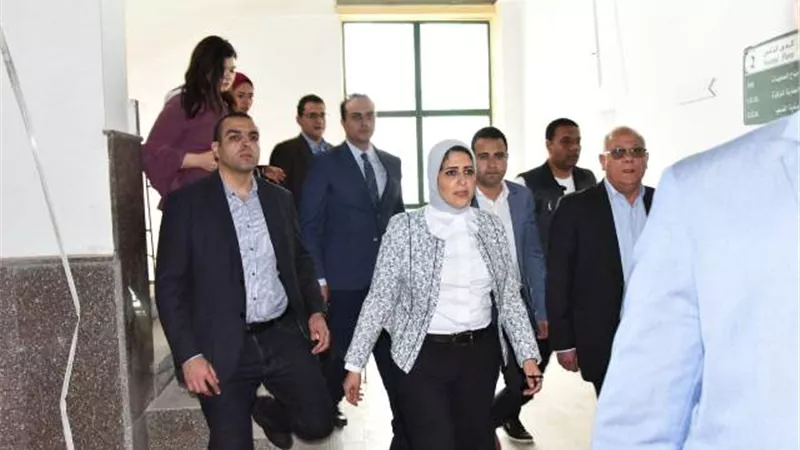 وزيرة الصحة تشيد بمعدل الإنجاز بمستشفى الزهور تمهيدا لتطبيق التأمين الصحي الشامل ببورسعيد
