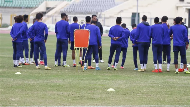 المصري يستأنف تدريباته استعداداً للزمالك