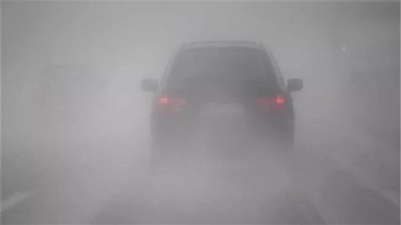 اغلاق طريق العلمين الصحراوى بسبب الشبورة الكثيفة
