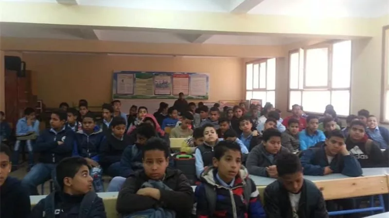 بيطرى بورسعيد : ندوة توعية لطلاب مدرسة على بن أبى طالب الإعدادية بنين