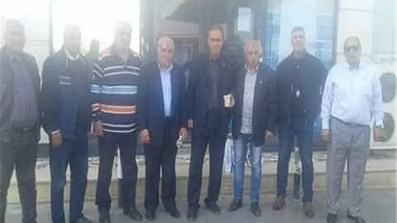 قدامى لاعبو المصرى يزوروا العالمى مدحت فقوسة بالمركز الطبى العالمي