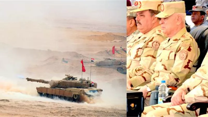 الفريق أول محمد زكي يشهد المرحلة الرئيسية للمناورة 