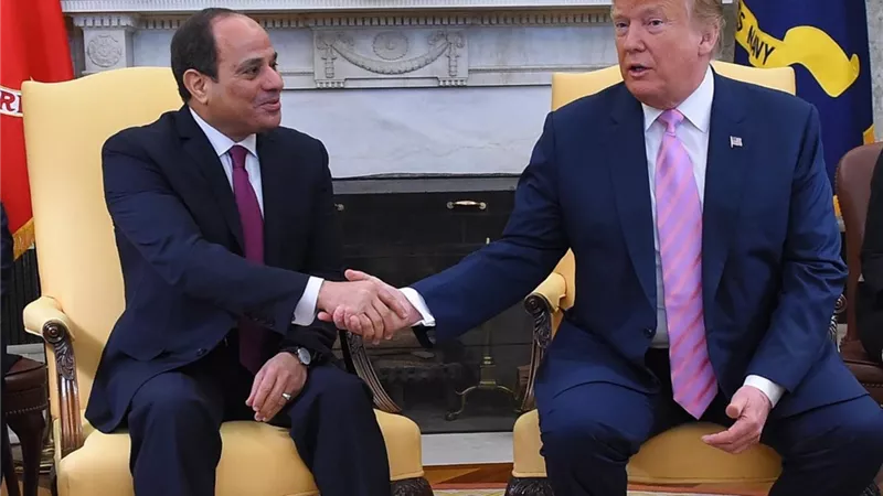 ترامب :السيسى صديق عظيم ومصر شريك استراتيجي هام فى المنطقة