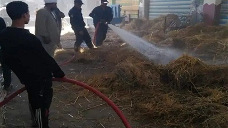 حريق محدود بسوق للخضروات والفاكهة بالشرقية