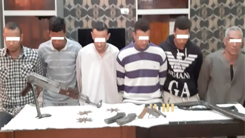 حبس 6 متهمين فى واقعة قتل وإصابة عاملين بقرية القلعة بقنا