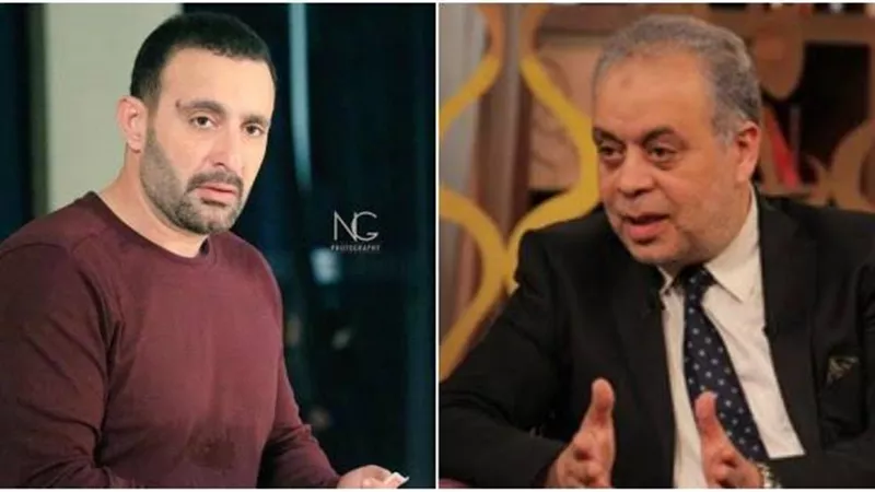نقيب الممثليين واحمد السقا فى البحيرة لتشيع جثمان الراحل محمود الجندى