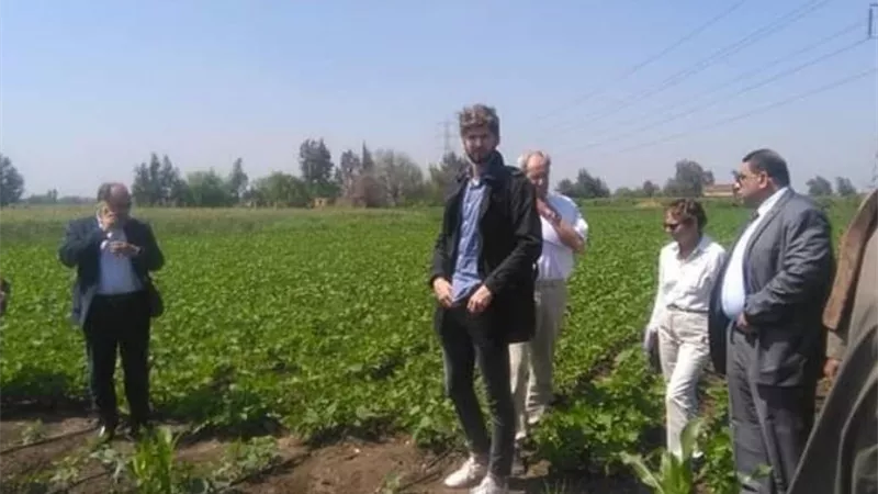 خبراء هولندا يتفقدون تجربة تحويل أراضى المنوفية للرى بالتنقيط