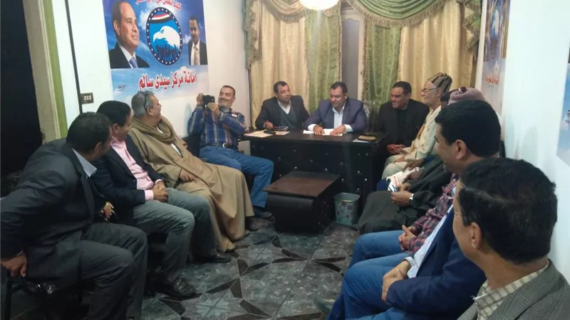 مستقبل وطن ينفذ سياسة طرق الأبواب للتوعية بالتعديلات الدستورية بقرى كفرالشيخ