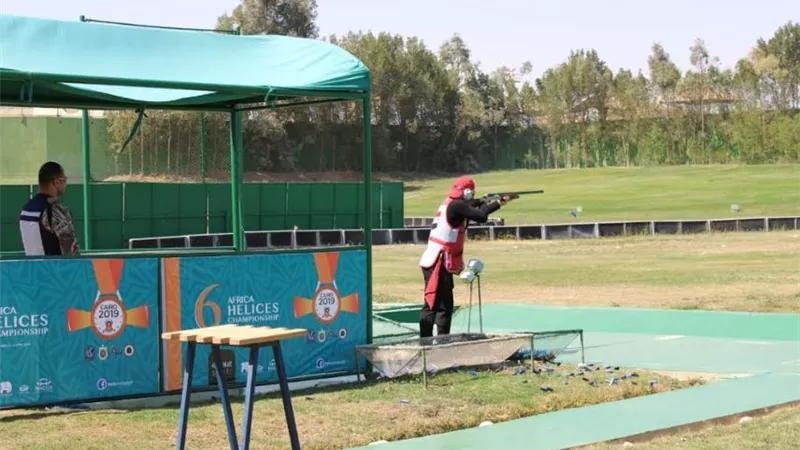 منافسة عالمية في البطولة الافريقية السادسة للرماية علي الاطباق المروحية