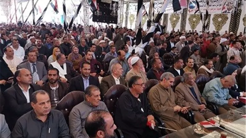 رموز القبائل العربية يؤيدون التعديلات الدستورية فى مؤتمر جماهيرى بالشرقية