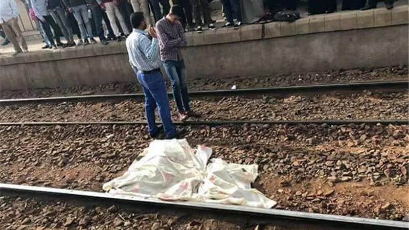 مصرع طالب أزهرى تحت عجلات قطار المنصورة