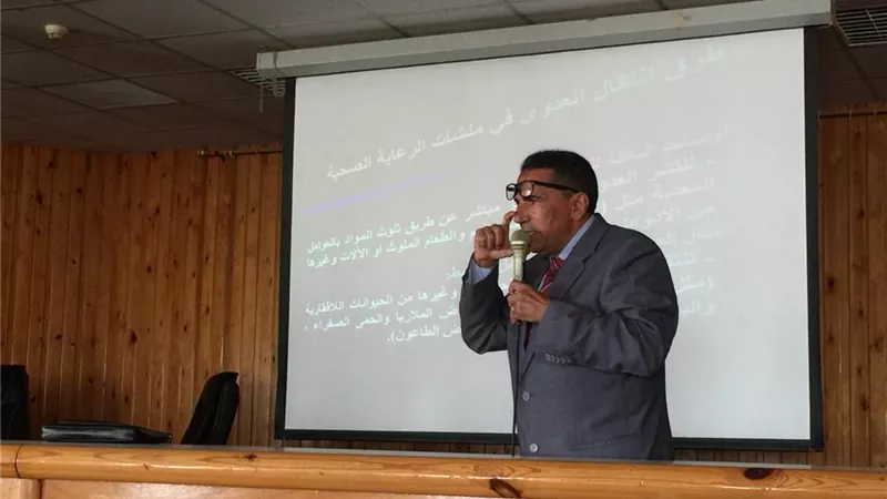 صحة شمال سيناء برنامج تدريبي لفني الاشعة عن تقييم المخاطر و سياسة العدوي
