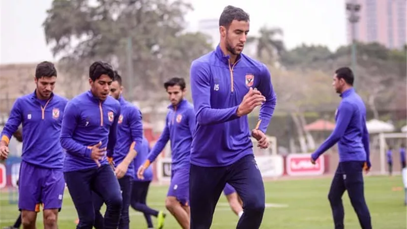 تدريبات قوية للاعبي الأهلي قبل مواجهة بيراميدز