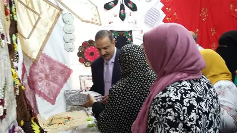 أفتتاح معرض الإقتصاد المنزلي بتعليم بنى سويف