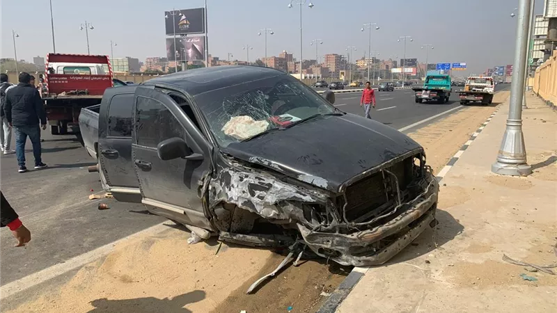 حادث سير لياسر الحريري منظم حفل حكيم ورامي صبري وساندي بالإسكندرية..صور