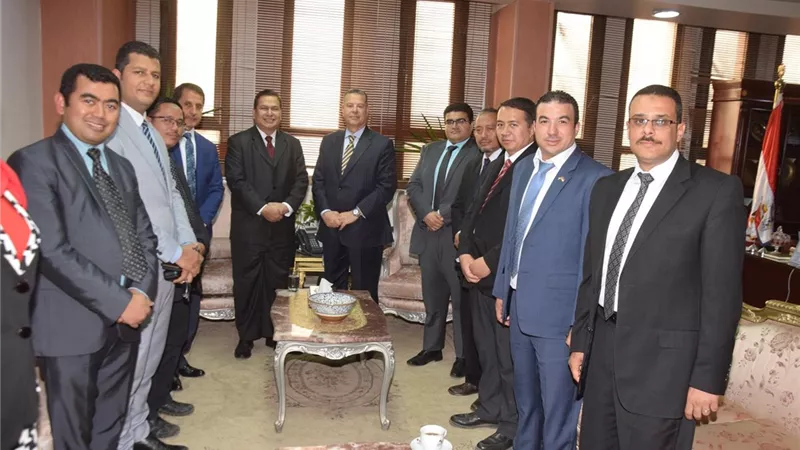 محافظ بني سويف يستقبل السفير الإندونيسي كتب مصطفى عبده :