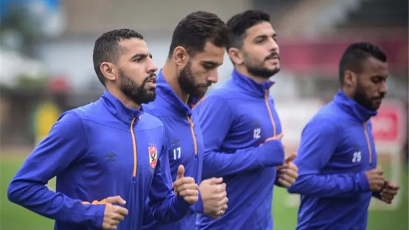مؤمن زكريا يشارك في المران الجماعي للأهلي