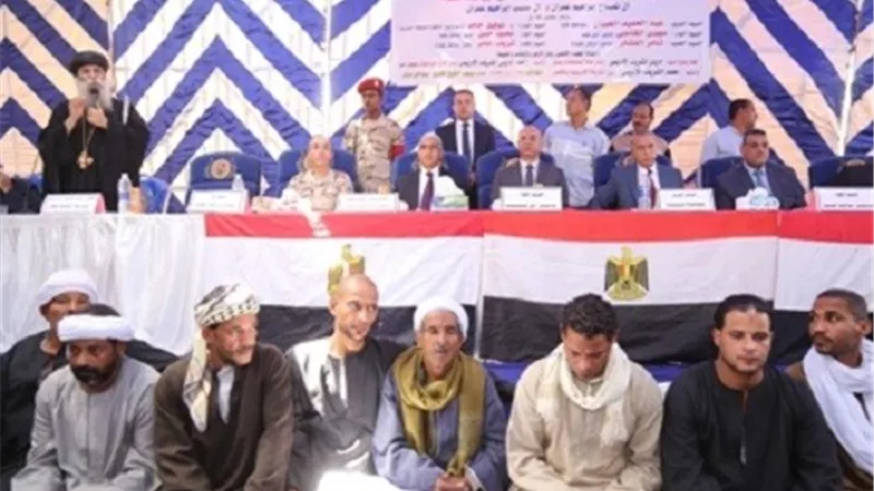 انهاء الخصومه الثارية بين ابناء العمومة آل تمساح وآل محسب نقادة