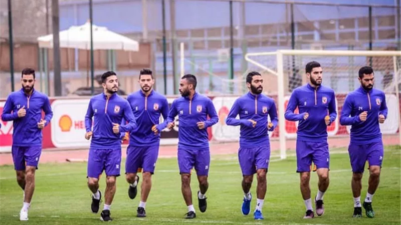 تدريبات استشفائية للاعبي الأهلي المشاركين في لقاء صنداونز