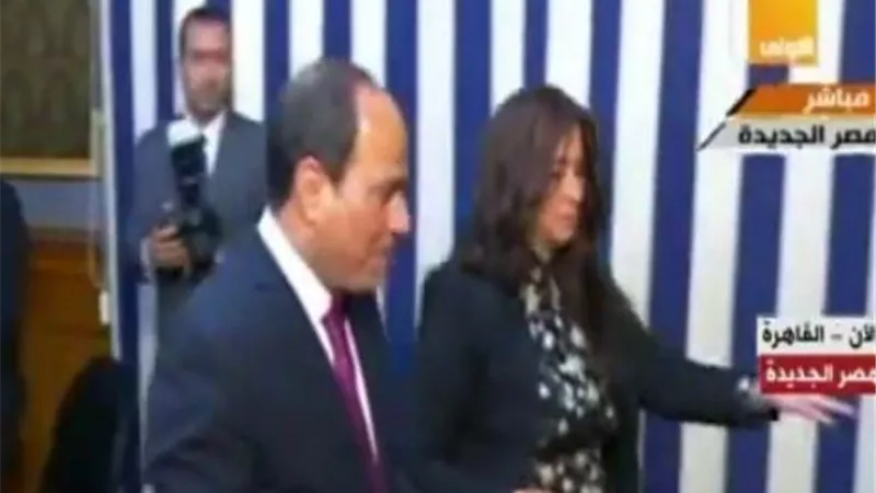 الرئيس السيسى يدلى بصوته فى الاستفتاء على التعديلات الدستورية .. فيديو