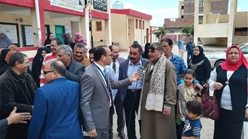 إقبال كبير على التعديلات الدستورية في لجان كفر الشيخ