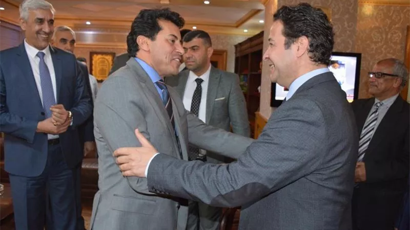 صبحى يدعو وزيرى الرياضة العراقى والاردنى لزيارة مركز شباب الجزيرة